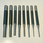 8X High Quality Groz Pin Punches Round Shank 4" Lengths. Fixed Price $18.92.