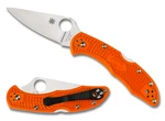 Spyderco Knives Delica 4 Lockback VG-10 Stainless C11FPOR Orange Pocket Knife. Fixed Price $99.00.