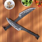 Cooking Tools Knife Rustic Kitchen Knives & Twisted Iron Handle (set Of 2). Fixed Price $64.67.