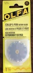 Olfa #SCB45-1 Scallop & Peak Rotary Blade 45MM-- Refill. Fixed Price $11.98.