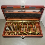 Mastercraft Maximum 16 Forstner Bit Set 1/4 - 2 1/8 W/ Wood Case. Fixed Price $22.00.