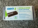 Accutek Gem 100 Blades, Facet, Steel Back, Coated, 0.23MM New. Fixed Price $24.95.