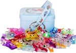 Camptek Pack Of 100 Fabric Clips With Tin Box,sewing Notions For Sewin.... Fixed Price $13.99.