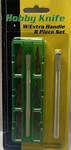 Hobby Knife 8 Piece Set - Includes 6 Blades & With One Extra Handle. Fixed Price $14.95.