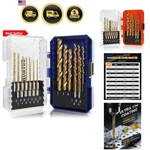 Impact Drill Set - 21 Pcs Hex Titanium Hss Quick Change Driver Bit.... Fixed Price $54.99.
