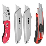 4PCS Locking Retractable Utility Knife Back Box Cutter W/ 8 Blades. Fixed Price $16.14.