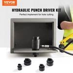 Hydraulic Knockout Punch Kit, Pieces 1/2", 3/4", 1", Fiberglass And Plastic. Fixed Price $48.46.