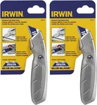 Irwin Utility Knife, Fixed Blade Gray 2 Pack - Blue. Fixed Price $16.23.