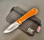 Nuknives Kumpanter Small Folding Pocket Knife Orange. Fixed Price $40.00.