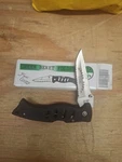 Frost Cutlery Green Beret Tactical Folder Knife Black 15-071B. Fixed Price $5.00.
