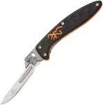Browning Primal Scalpel 4" Replaceable Blade Black Rubber Folding Knife 3220431. Fixed Price $44.50.