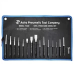 Astro Pneumatic Punch + Chis Set 16PC 1600. Fixed Price $42.50.