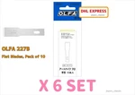 Olfa XB157H Art Knife Pro Replacement Blades Flat 10 Pcs 6 Set. Fixed Price $49.80.