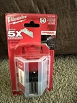 Milwaukee 48-22-1950 Pc General Purpose Utility Blades W/ Dispenser (5PACK). Fixed Price $12.75.