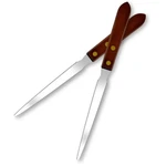 Mcsdfn 2PCS Letter Openers With Wood Handle, Stainless Steel Opener.... Fixed Price $10.94.