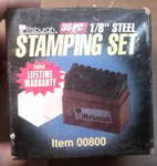 New! Pittsburgh 36 Pc. 1/8" Steel Stamping Set! With Protective Case! Item 00800. Fixed Price $23.99.