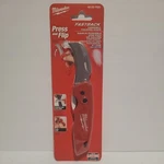 Milwaukee Fastback Blunt Tip Hawkbill Folding Knife With Belt Clip 48-22-1526. Fixed Price $17.00.