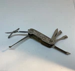 Wing Utility Pocket Knife W/ 2 Blades & 5 Tools, Sterling Silver Handles. Fixed Price $100.00.