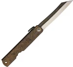 Nagao Higonokami Koriwa Folding Knife 2.88" Steel Brass Handle TS151-BROWN. Fixed Price $71.21.