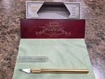 X-acto Gold Plated #1 Knife Hunt 100TH Anniversary Set Complete Wood Box & Sleev. Fixed Price $50.00.