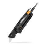Toughbuilt Electrician's Folding Utility Knife With Bit Driver + Pry Bar. Fixed Price $36.99.