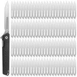 Small Folding Scalpel Knife With 96 Pcs #60XT Stainless Steel Blade Replaceme.... Fixed Price $60.57.