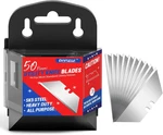 Diyself 50 Pack Utility Knife Blades, SK5 Steel Box Cutter With Dispenser. Fixed Price $10.79.