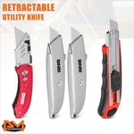 4PCS Safety Foldable Multipurpose Retractable Utility Knife Cutter+ 8 Blades. Fixed Price $19.99.