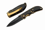 Wildlife Elk Black And Gold Folding Pocket Knife. Fixed Price $14.99.