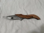 Vintage Colt Pocketknife Damascus Blade Wood Handle Folding Mint Unused. Fixed Price $95.00.