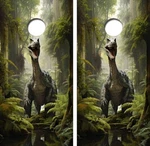 Dinosaur Woods Cornhole Board Wrap Laminated Decal Vinyl Sticker #4881. Fixed Price $38.95.