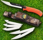 Outdoor Edge Razormax Folding Knife Stainless Blade Orange Rubber/tpr Handle. Fixed Price $66.59.