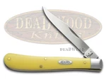 Case Xx Knives Slimline Trapper Yellow Delrin Carbon Steel Pocket Knife 00031. Fixed Price $49.99.