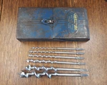 Vtg 1930S Craftsman Tools Auger Bit 6-PC Set In Art Deco Case. Fixed Price $31.50.