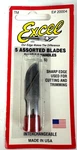 Excel Assorted Heavy Duty Blades Pack Of 5 Hobby Knife Craft Tool EXL-20004. Fixed Price $6.00.