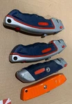 Uline Lot Of 4 Comfort Grip Retractable Utility Box Cutter Knives. Fixed Price $5.00.
