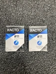 X-acto #11 Stainless Steel Blades 100PCS 200 Total Xacto. Fixed Price $39.95.