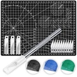 Exacto Knife With Hobby Mat For Crafts Self Healing Cutting 30 Pcs Blades. Fixed Price $16.51.