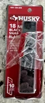 Husky 18 Mm Black Steel Snap Blades (10-PACK). Fixed Price $9.00.