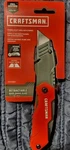 Craftsman Folding Utility Knife With Storage Includes 3 Blade Retractable New. Fixed Price $12.95.