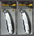 2PC Alltrade Trades Pro Retractable Utility Knife Quick Change Blade 4 Positions. Fixed Price $16.83.