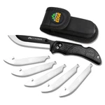 Outdoor Edge Razor-lite Folding Knife 6 Blades Clam Black RL-10C. Fixed Price $71.98.