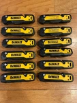 Large Lot Of 12 Heavy Metal Folding Utility Knives *** Dewalt. Fixed Price $150.00.