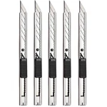 5PCS Stainless Steel Lockable Utility Knife 9MM Snap Off Blade 30 Degree. Fixed Price $14.55.