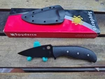 Rare Spyderco Mule Team Hic MT40P Ceramic Blade & Handles W/ Sheath Nib. Fixed Price $300.00.