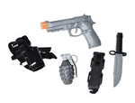 Commando Play Set 5 Piece Military Toys For Kids Cowboy Sheriff Blaster W.... Fixed Price $25.56.