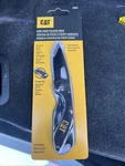Cat 6-1/4 Inch Folding Skeleton Knife With Bottle Opener & Black Blade. Fixed Price $14.55.