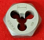 5/16-24 Nf 1" Hex Die Irwin Hanson 6529 Rethreading Carbon Steel Usa. Fixed Price $9.99.