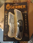 New Gerber Gear Eab Lite + Edge Lockback Folding Utility Knife Combo Set. Fixed Price $18.51.