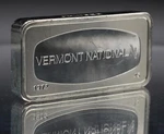 1972 Vermont National Bank Franklin Mint 2OZ 925 Silver Bar C5104. Fixed Price $400.00.